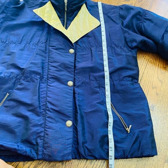 Copper Key Vintage Winter Jacket Snow Ski Anorak 80's 90's Metallic Purple Gold - Picture 13 of 15